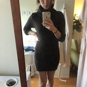 Turtleneck sweater dress